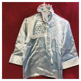 Ladies Bed Jacket Quilted Bodice & Cuffs