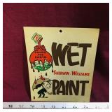 Vintage Sherwin-Williams 'Wet Paint' Sign