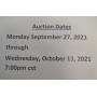 9/27/21 through 10/13/21