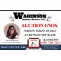 Auction Ends Tuesday, August 29 @ 1:00pm
