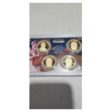 2009 Proof Dollars 4 Coins