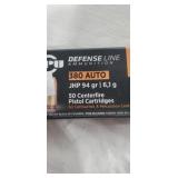 380 Auto 94gr HP Ammo -  50  Rounds