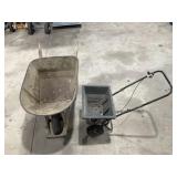 Wheelbarrow and Seeder