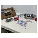 Power Cords, HDMI Cords, Pens, Pencils, Shoe