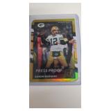 2017 Aaron Rodgers Gold Die Cut