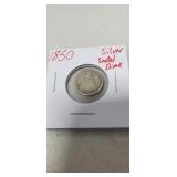 1850 Silver Seated Dime