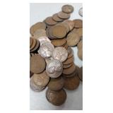 100 -1930s D Mint Wheat Cents