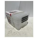 Three Small Totes w/Lids