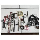 Levels - Qty 2, C-Clamp, Oil Can, Hex Key Wrenches
