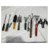 Gardening Tools, Spades - Qty 2, Pruners - Qty 2,