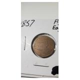 1857 US Flying Eagle Cent