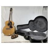 Epiphone EJ-200/N 6 String Guitar w/Case
