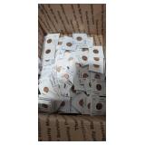 125 Wheat Cents in 2x2s with early dates