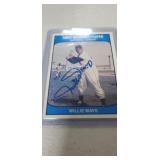Willie Mays Autograph Card