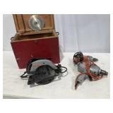 7 1/4 Circular Saw, 2 Electric Drills - Tested,
