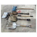 Snow Shovels - Qty 2, Scoop Shovels - Qty 3,