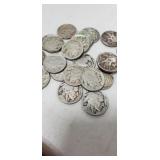21 Buffalo Nickels w/ Better Dates