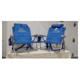 Tommy Bahama Low Beach Chairs w/Storage - Qty 2