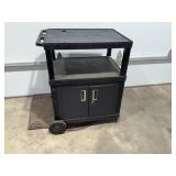 Wilson 4- Wheel Cart with Locking Storage Cabinet
