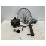 Vinatge Reels - Qty 3, Net, Rollers - Qty 4, Hay