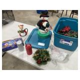 Christmas Ornaments, Wreaths, Candles, Jar, Tote