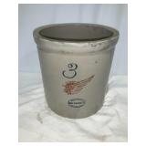 Vintage Red Wing 3gl Crock