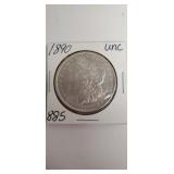 1890 Morgan Silver Dollar UNC