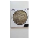 1886 Morgan Silver Dollar AU-58