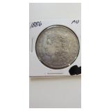 1886 Morgan Silver Dollar AU