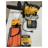 Dewalt 12ï¿½, 20V Chain Saw, 3 Batteries, Charger,