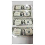 4- 1935 Silver Certificates