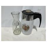 Electric Coffee Pot - Milk Glass