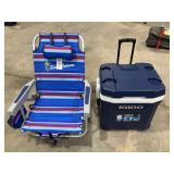 Beach Chair, Igloo 62 Quart Cooler