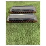 2 Hohner Marine Band Harmonicas in A& E