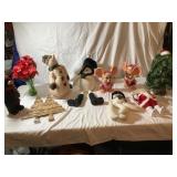 Christmas Decorations -  Figurines, Flowers,
