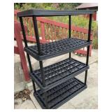 Plastic 4 Shelf  Rack 63"x24"x44" - No Contents