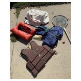 Life Jackets - Qty 3, Fishing Net