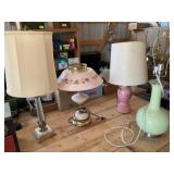 Four Table Lamps - Tested