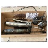2 grease Guns, Oil Cans