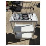 Plastic Shelf 33"x24"x12", Metal Rack