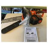 Black and Decker 40V 12ï¿½ Chainsaw w/Battery and