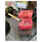 Two Gallon Plastic Gas Cans - Qty 2