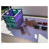 Rolling Cart, Wishing Well Blocks, Wood Train