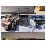 American Eagle Wall Hanging, Umbrellas, Wire Crate