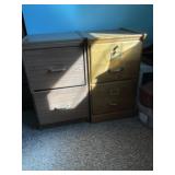 Two Drawer Wood File Cabinets - Qty 2