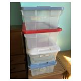 Medium Totes w/Lids - Qty 4