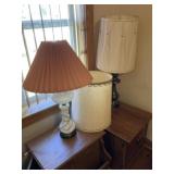 Two Table Lamps w/Shades, Lamp Shade