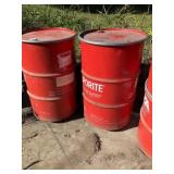 55gl Metal Drums w/Lids - Qty 2