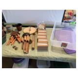 Wood Wind Chimes, Tote, Glow in Dark Stones