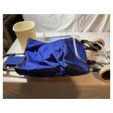 Rolling Shopping Cart, Containers - Qty2